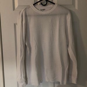 Men’s white long sleeve thermal